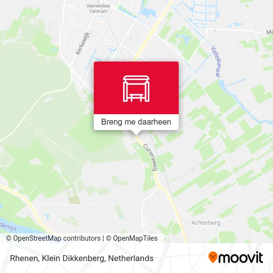 Rhenen, Klein Dikkenberg kaart