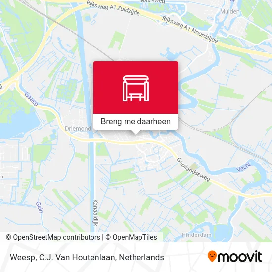 Weesp, C.J. Van Houtenlaan kaart