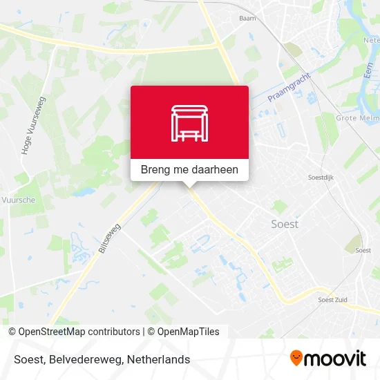 Soest, Belvedereweg kaart