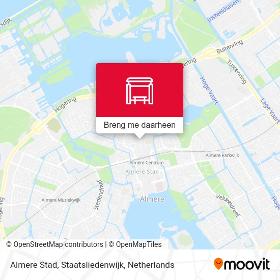 Almere Stad, Staatsliedenwijk kaart