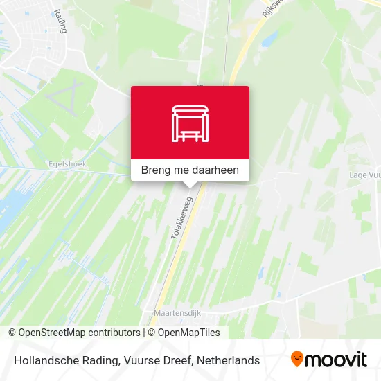 Hollandsche Rading, Vuurse Dreef kaart