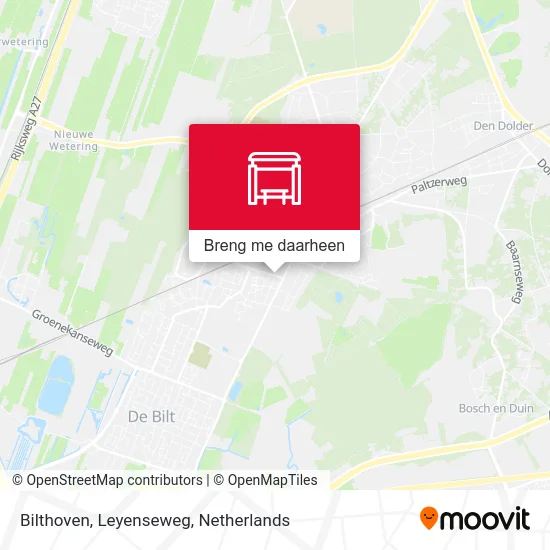 Bilthoven, Leyenseweg kaart
