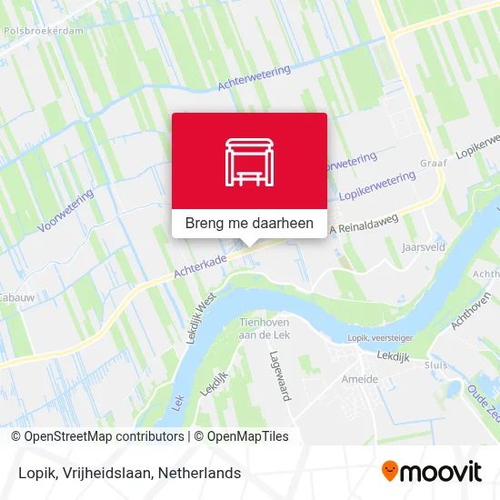Lopik, Vrijheidslaan kaart