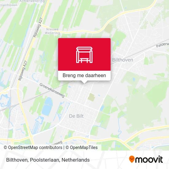 Bilthoven, Poolsterlaan kaart