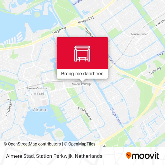 Almere Stad, Station Parkwijk kaart