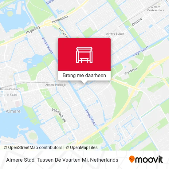 Almere Stad, Tussen De Vaarten-Mi kaart