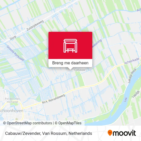Cabauw/Zevender, Van Rossum kaart