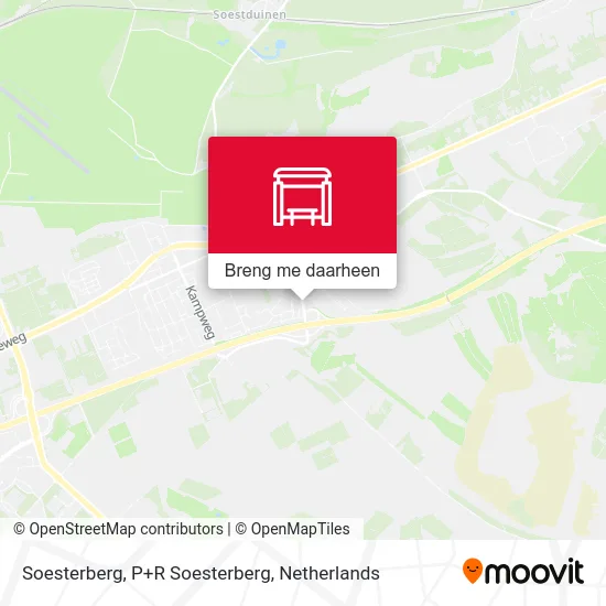 Soesterberg, P+R Soesterberg kaart