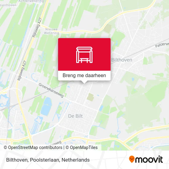 Bilthoven, Poolsterlaan kaart