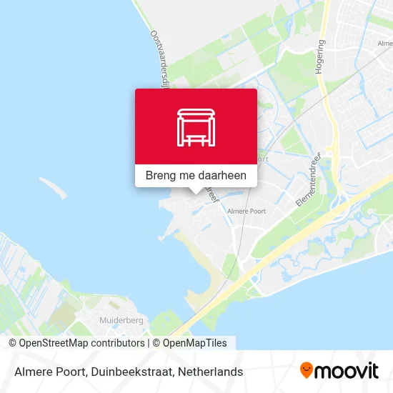 Almere Poort, Duinbeekstraat kaart