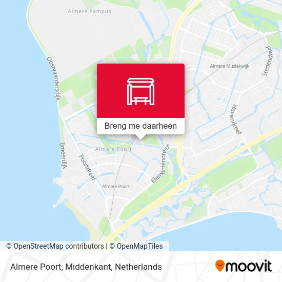 Almere Poort, Middenkant kaart