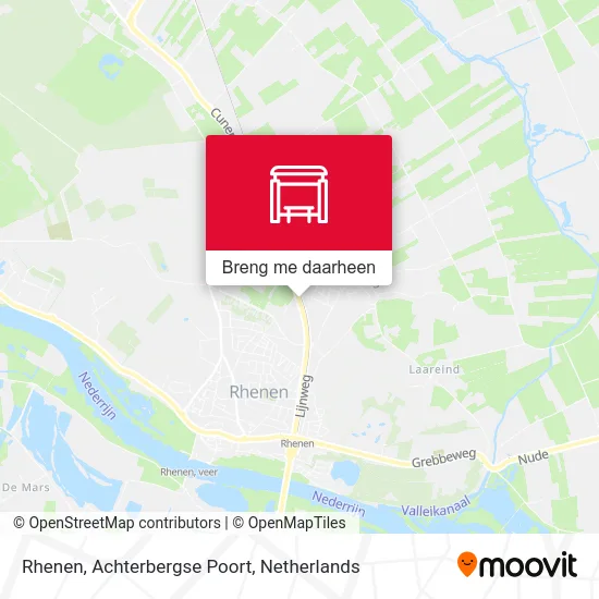 Rhenen, Achterbergse Poort kaart