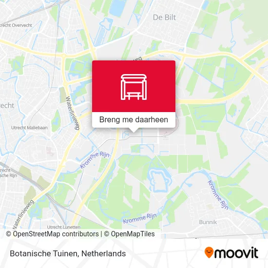 Botanische Tuinen kaart