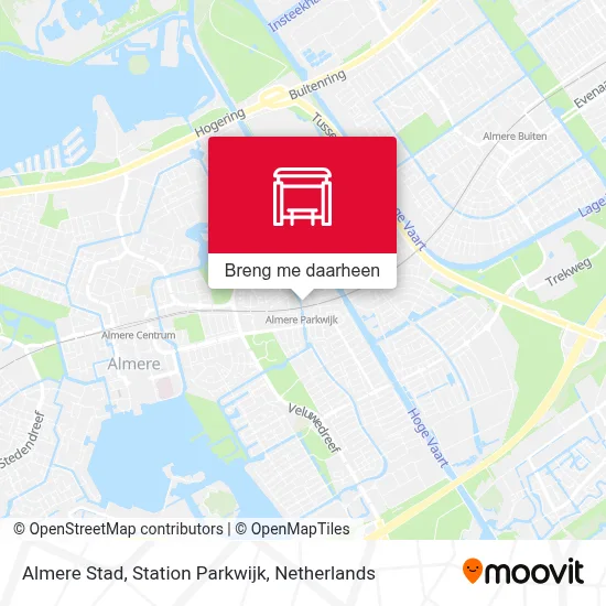 Almere Stad, Station Parkwijk kaart