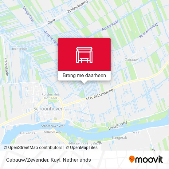 Cabauw/Zevender, Kuyl kaart