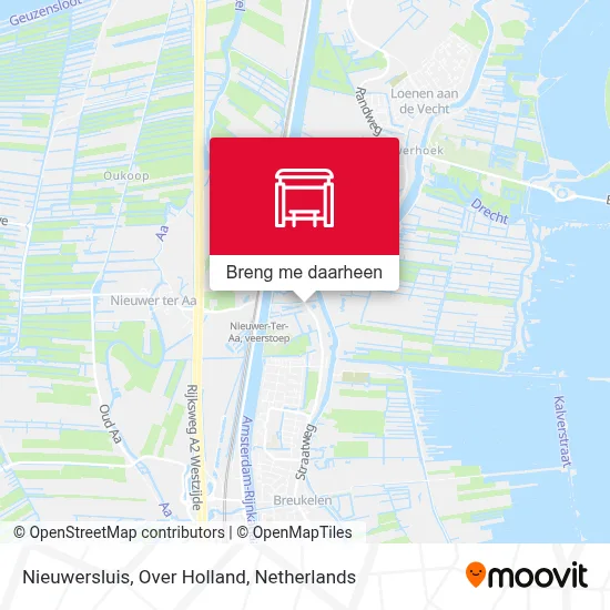 Nieuwersluis, Over Holland kaart