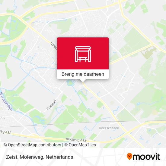 Zeist, Molenweg kaart