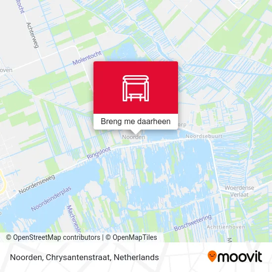 Noorden, Chrysantenstraat kaart