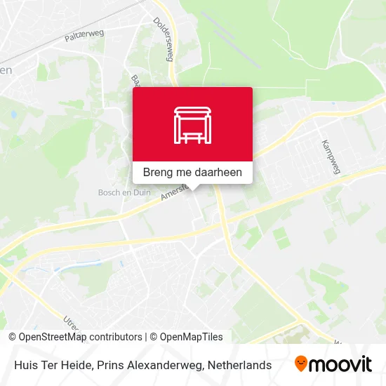 Huis Ter Heide, Prins Alexanderweg kaart