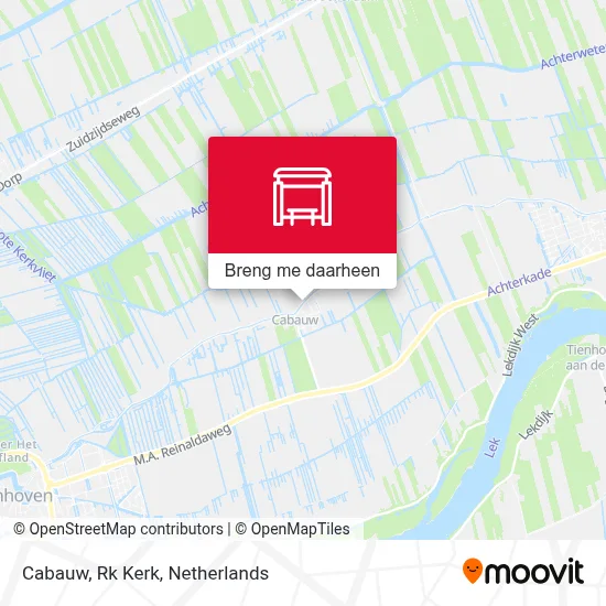 Cabauw, Rk Kerk kaart