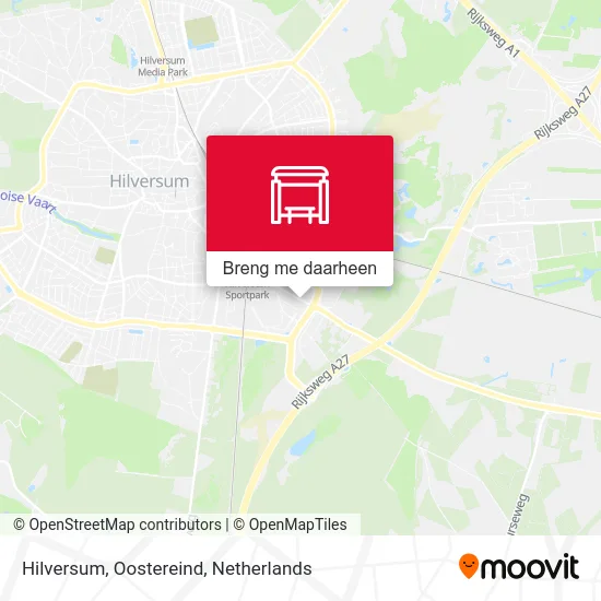 Hilversum, Oostereind kaart