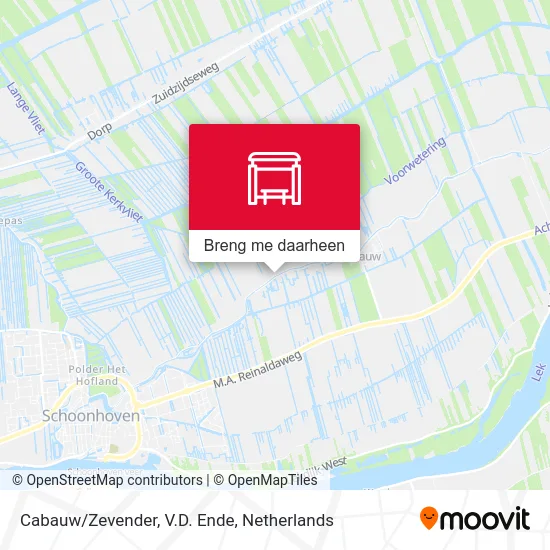 Cabauw/Zevender, V.D. Ende kaart