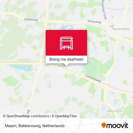 Maarn, Bakkersweg kaart