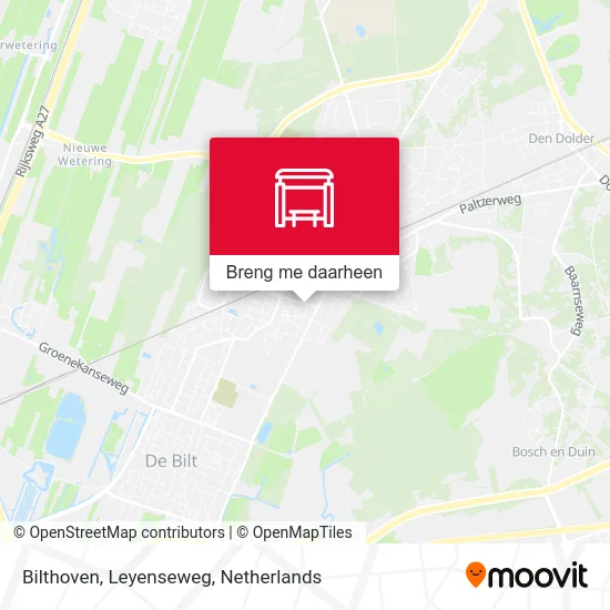 Bilthoven, Leyenseweg kaart