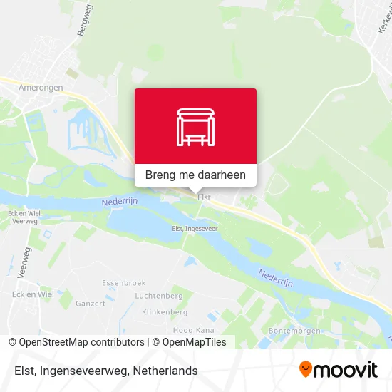 Elst, Ingenseveerweg kaart
