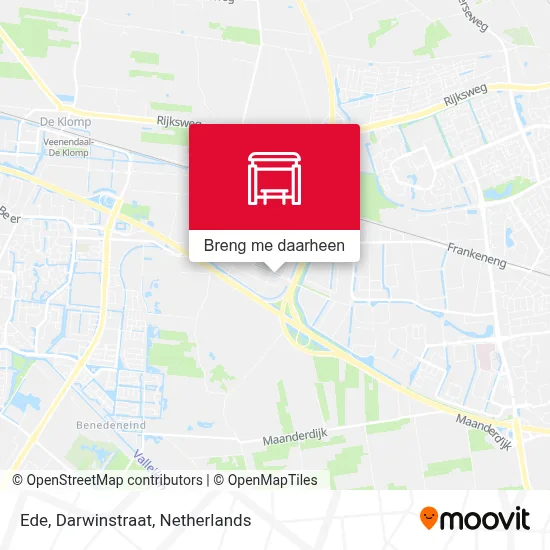 Ede, Darwinstraat kaart