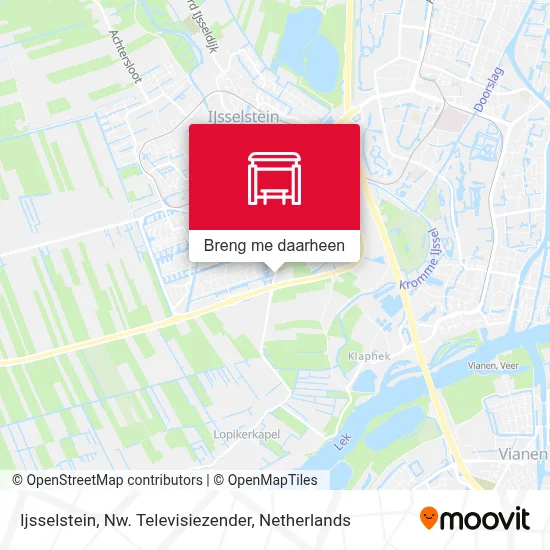 Ijsselstein, Nw. Televisiezender kaart