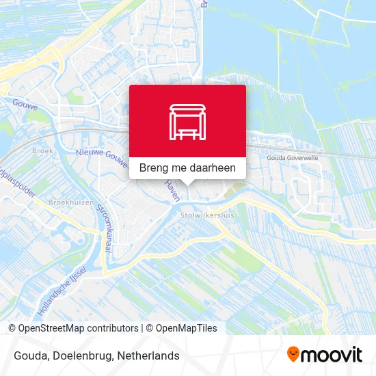Gouda, Doelenbrug kaart