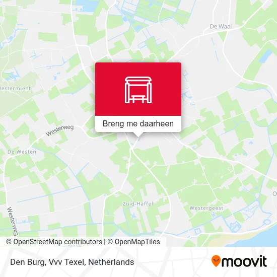 Den Burg, Vvv Texel kaart