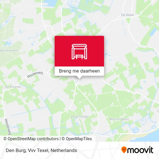 Den Burg, Vvv Texel kaart