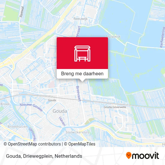 Gouda, Driewegplein kaart