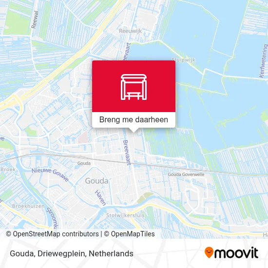Gouda, Driewegplein kaart