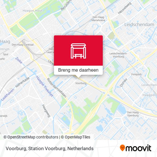 Voorburg, Station Voorburg kaart