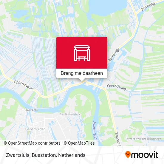 Zwartsluis, Busstation kaart