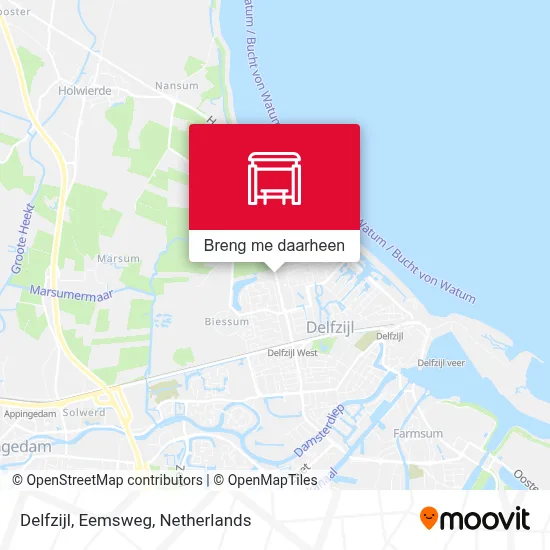 Delfzijl, Eemsweg kaart
