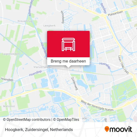 Hoogkerk, Zuidersingel kaart