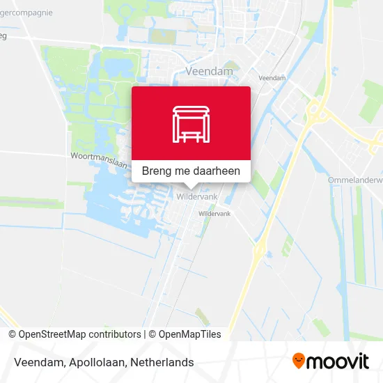 Veendam, Apollolaan kaart