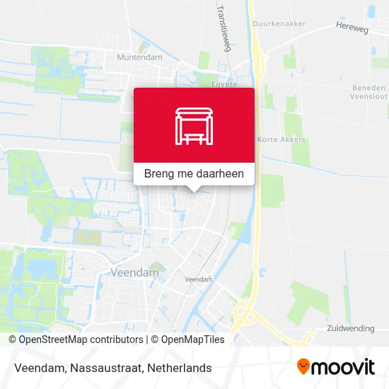 Veendam, Nassaustraat kaart