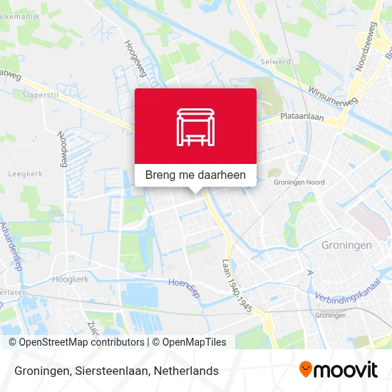 Groningen, Siersteenlaan kaart