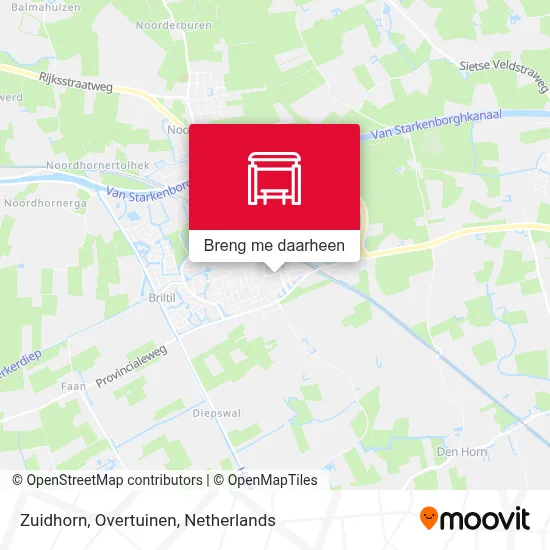 Zuidhorn, Overtuinen kaart