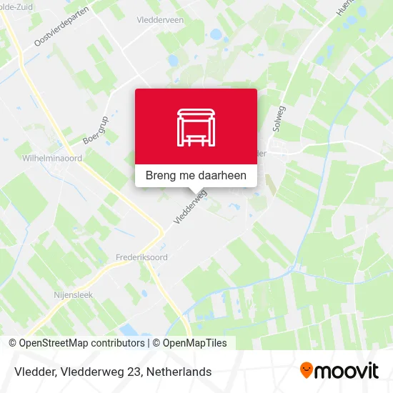 Vledder, Vledderweg 23 kaart