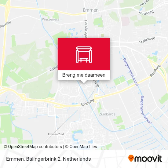 Emmen, Balingerbrink 2 kaart