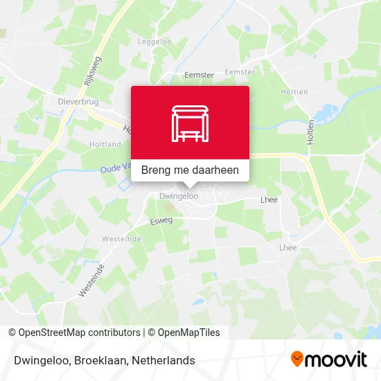 Dwingeloo, Broeklaan kaart