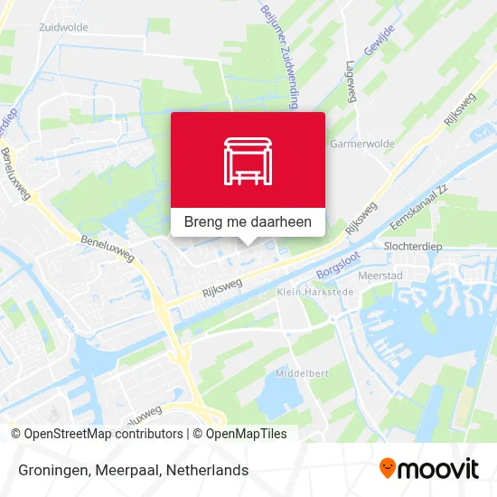 Groningen, Meerpaal kaart