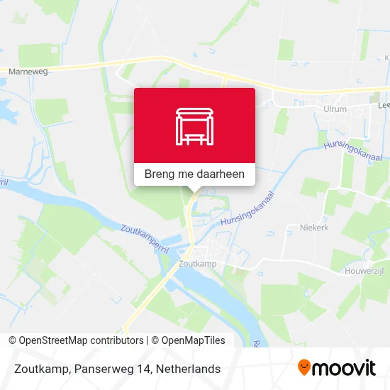 Zoutkamp, Panserweg 14 kaart
