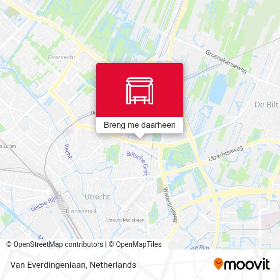 Van Everdingenlaan kaart